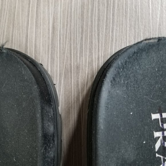 PRADA Logo Sequin Slide Sandal, Black, Womens Size 7.5US / 37.5EU - Picture 9 of 11